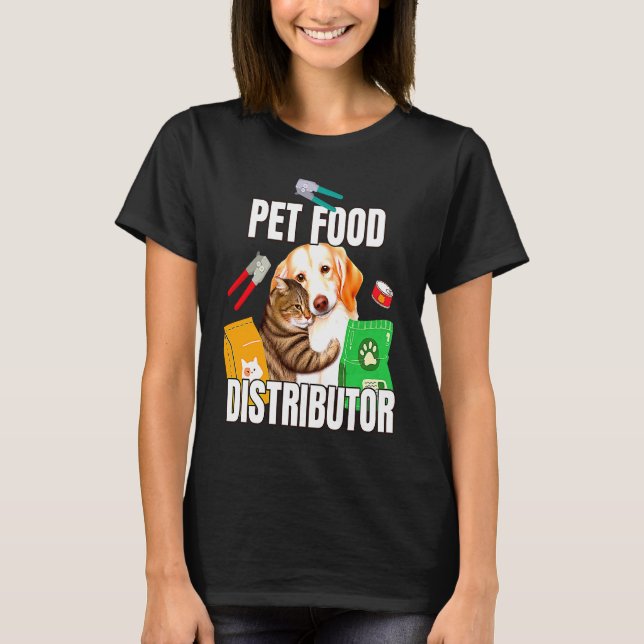 T-shirt Distributeur de nourriture pour animaux de compagn (Devant)