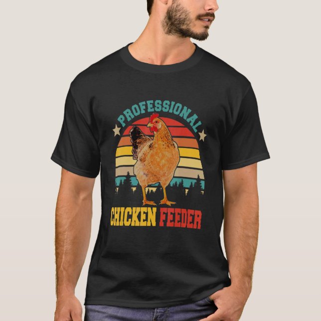 T-shirt Distributeur de nourriture pour poulets profession (Devant)