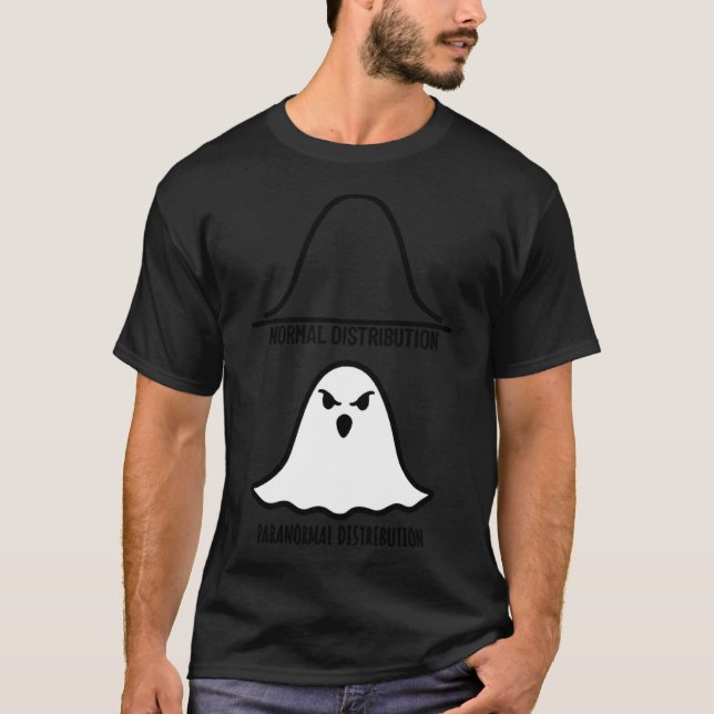 T-shirt Distribution paranormal Fantôme Mathématiques Math (Devant)