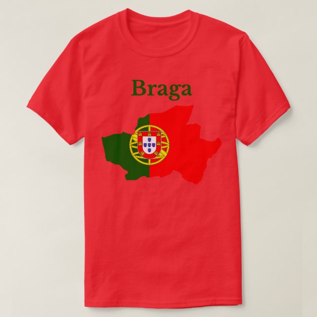 T-shirt District de Braga Portugal (Design devant)