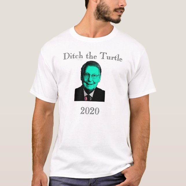 T-shirt Ditch the Turtle (Mitch McConnell) en 2020 (Devant)