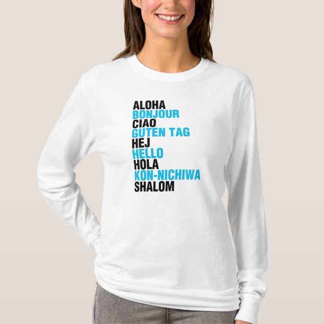 T-shirt Dites bonjour (Devant)