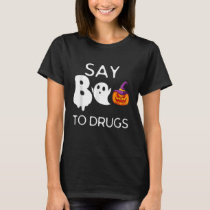 T-shirt Dites Boo To Drugs Halloween Red Ribbon Week Award