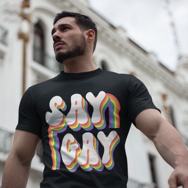 T-shirt Dites Gay (Créateur téléchargé)