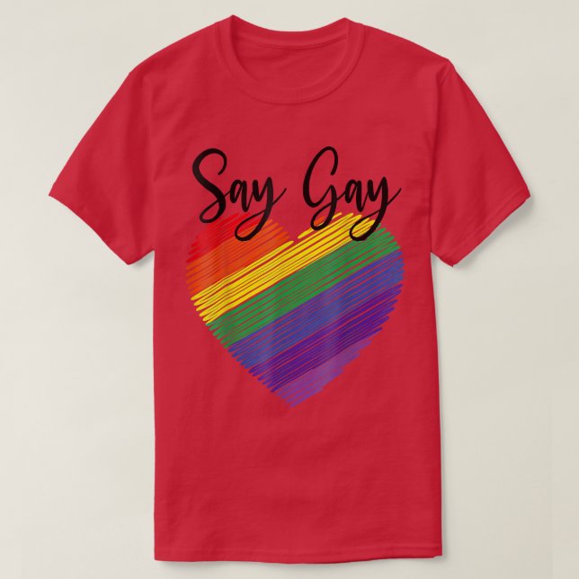 T-shirt Dites Gay Florida Trans Gay pride Fier LQBTQ  (Design devant)