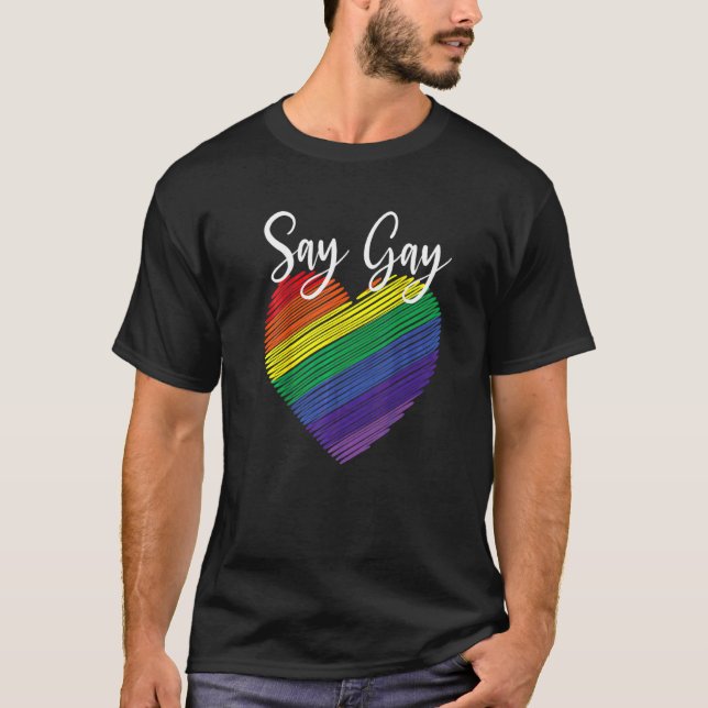 T-shirt Dites Gay Floride Trans Gay pride Fier Lqbtq Lqbtq (Devant)