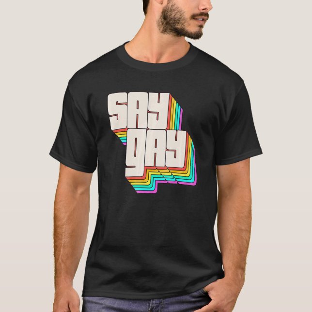 T-shirt Dites Gay Floride Trans Gay pride Fier Lqbtq Lqbtq (Devant)