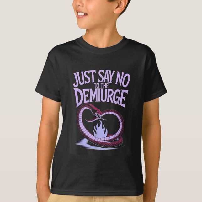 T-shirt Dites Juste Non Au Démocrate _ Gnostic Esoteric Ph (Devant)