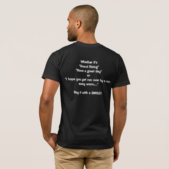 T-shirt Dites-le avec un SOURIRE (Dos entier)