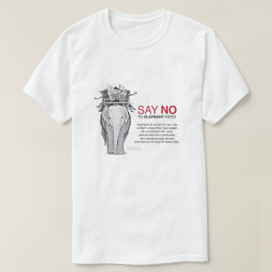 T-shirt Dites non à Elephant Rides - Bien-être animal