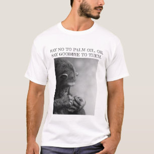 T-SHIRT DITES NON À LA CHEMISE D'HUILE DE PALMIER