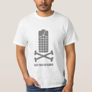 T-shirt Dites non à la pièce en t d'OGM