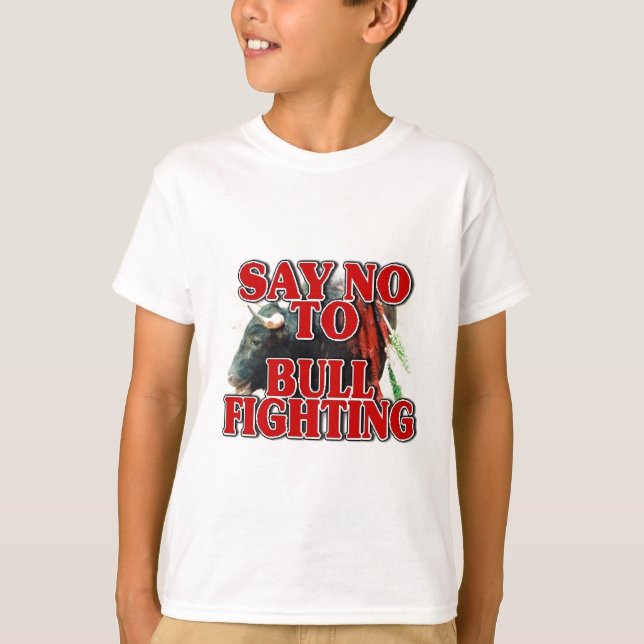 T-shirt Dites non à la tauromachie (Devant)