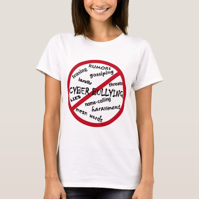 T-shirt Dites non à l'intimidation (Devant)