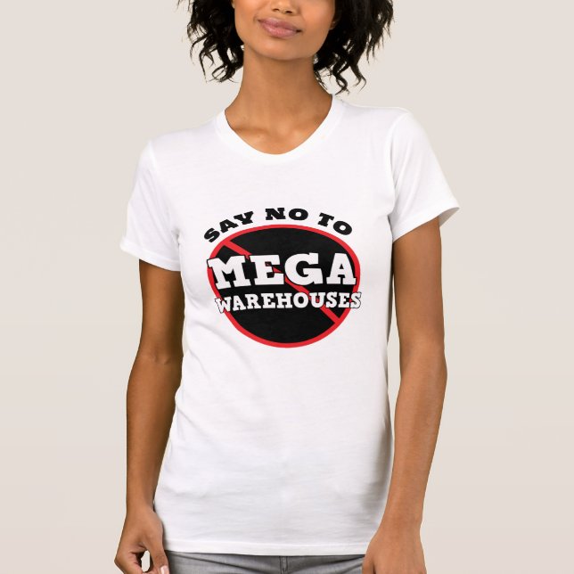 T-shirt Dites non aux entrepôts de Mega (Devant)