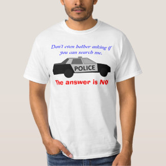 T-shirt Dites non de maintenir l'ordre des recherches