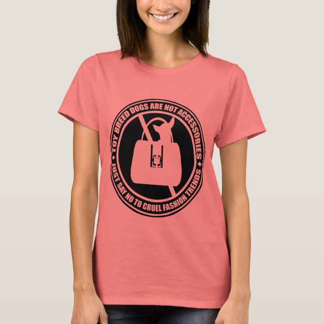 T-shirt Dites Non ! Les animaux comme mode (Devant)