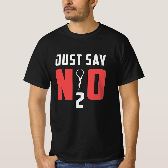 T-shirt Dites simplement N2O Plongée Plongée Plongée Plong (Devant)
