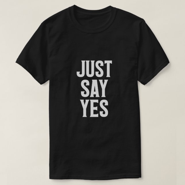 T-shirt Dites simplement oui sensibilisation à la drogue (Design devant)