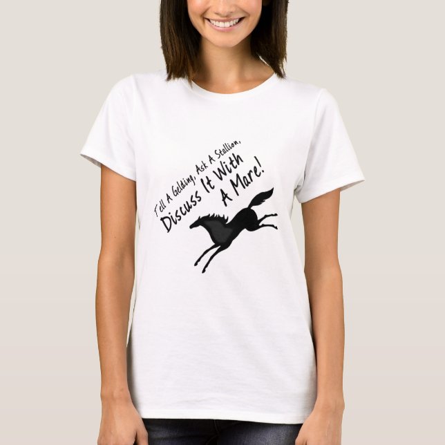 T-shirt Dites un hongre ..... (Devant)