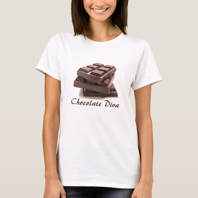 T-shirt Diva au chocolat (Devant)