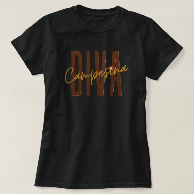 T-shirt Diva Campesina l Pays Diva (Design devant)