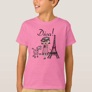 T-shirt Diva cheveux Brown