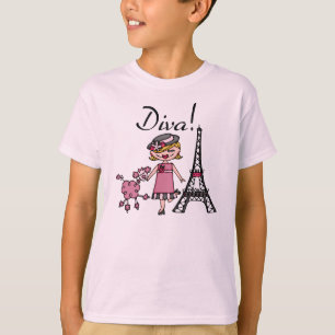 T-shirt Diva de cheveux blonds