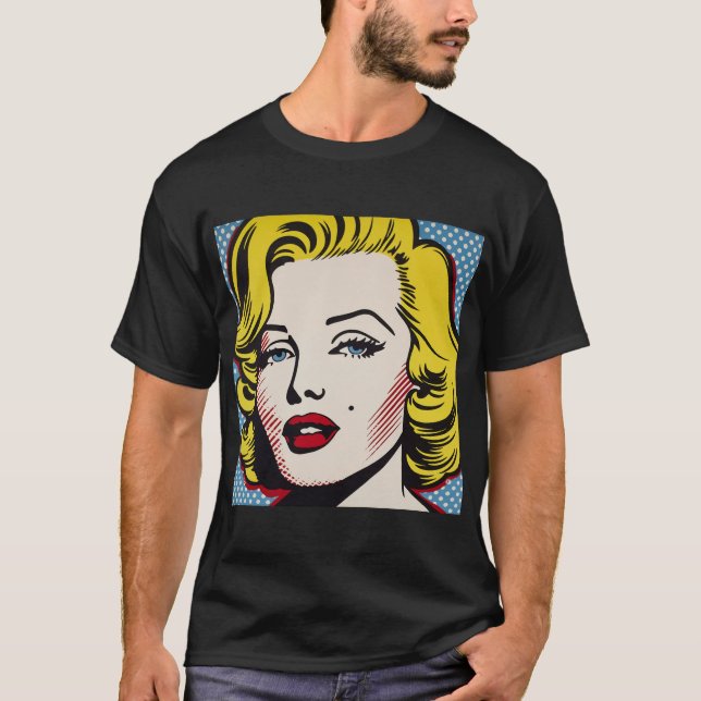 T-shirt Diva de l'art pop rétro (Devant)