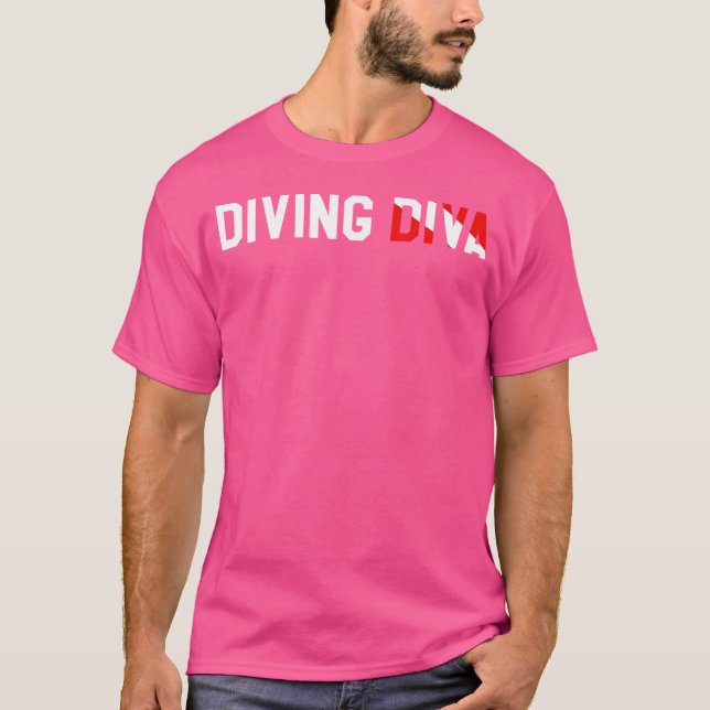 T-shirt Diva de plongée (Devant)