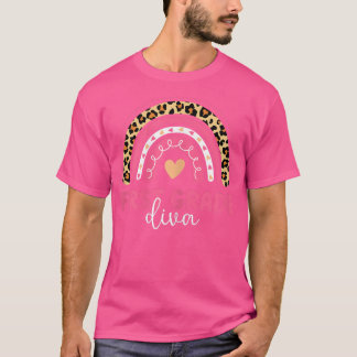 T-shirt Diva De Première Année Arc En Arc En Ciel, Retour