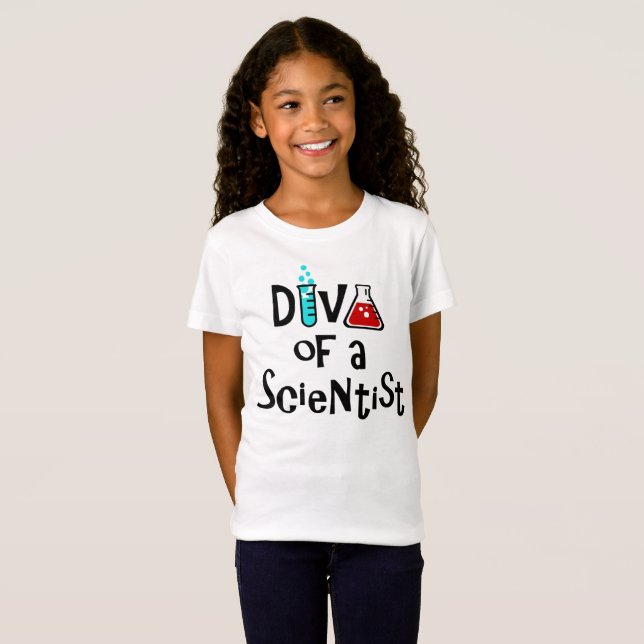 T-shirt "DIVA d'un scientifique" (Devant entier)