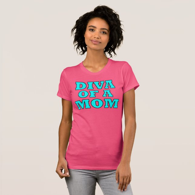 T-Shirt "DIVA D'UNE Maman" (Devant entier)