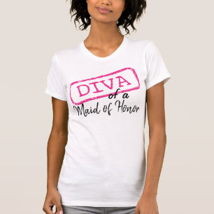 T-shirt "DIVA" d'une servante d'honneur"