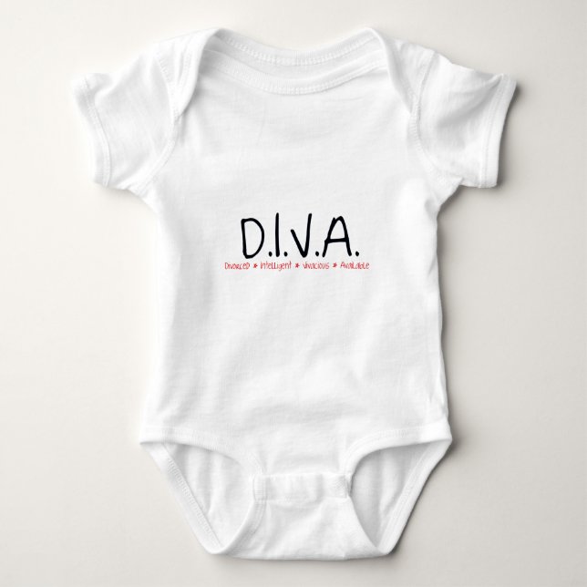 T-shirt DIVA femme divorcée (Devant)