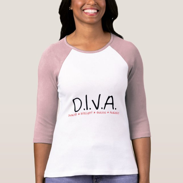 T-shirt DIVA femme divorcée (Devant)