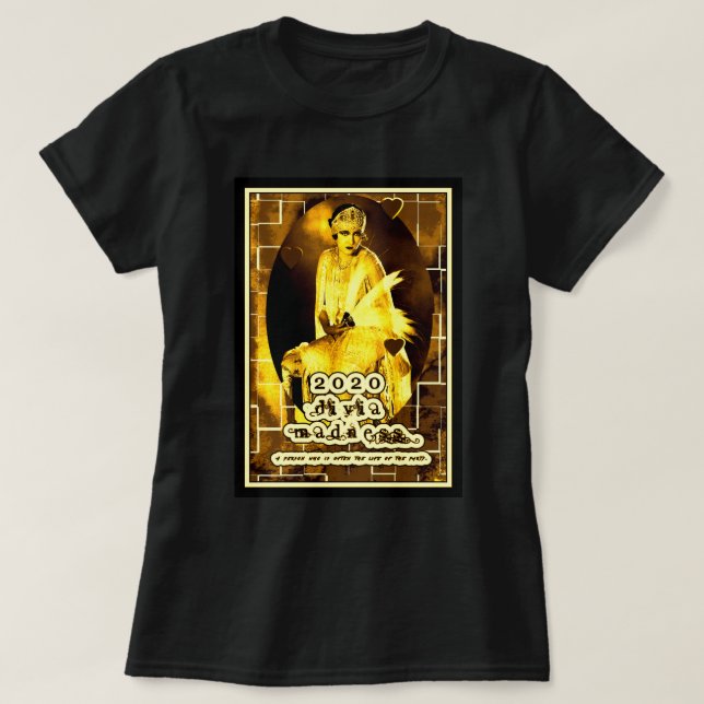 T-shirt Diva mode des années 1920 (Design devant)