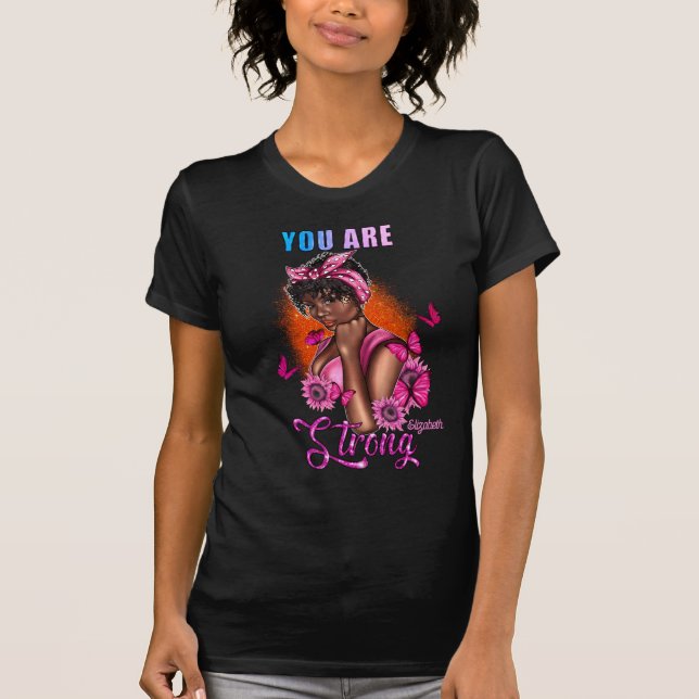 T-shirt Diva Noire Audacieuse avec Élégance Empowering (Devant)