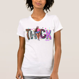 T-shirt Diva Noire Épaisse Et Glamour Célébrant Sa Beauté
