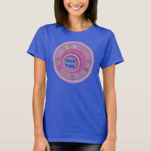 T-shirt Diva temps girly joli cercle tourbillon tornade mi
