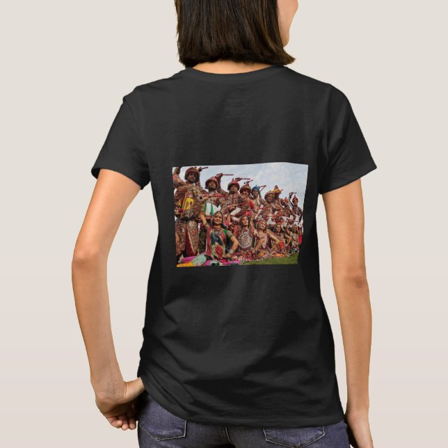 T-shirt Divas dansantes : Indiennes Danse Imprimer Tee (Dos)