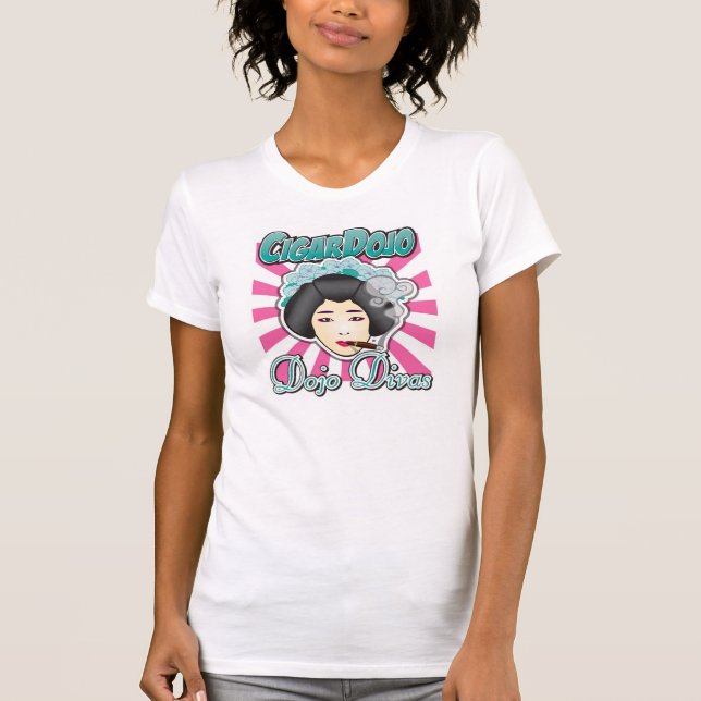 T-shirt Divas de Dojo - femmes du Dojo de cigare (Devant)