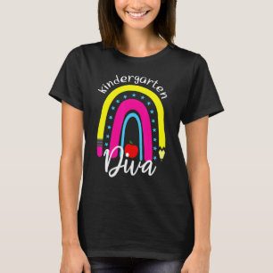 T-shirt Divatresse de maternelle arc-en-ciel Élève Retour