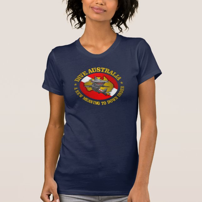 T-shirt Dive Australia (rd) Hammerhead Apparel (Devant)