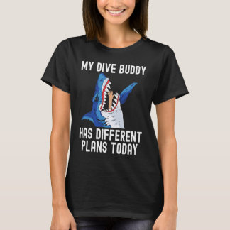 T-shirt Dive Buddy has different plan Scuba Diving Shark S