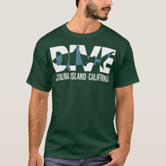 T-shirt DIVE Catalina Island California SCUBA Diver DIVING