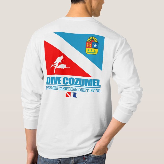 T-shirt Dive Cozumel (sq) (Dos)