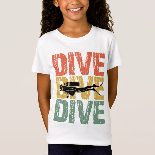 T-Shirt Dive Dive Dive - Plongée sous-marine plongée (Devant)