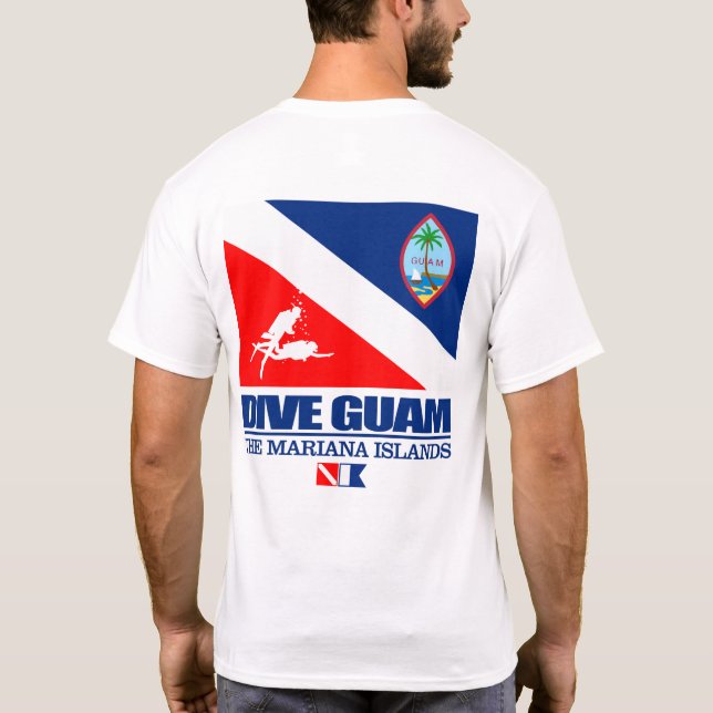T-shirt Dive Guam (sq) (Dos)