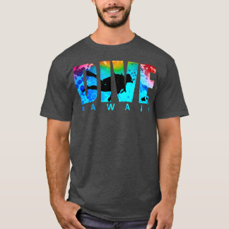 T-shirt DIVE HAWAII Shark Sunset Scuba Diving Snorkeling